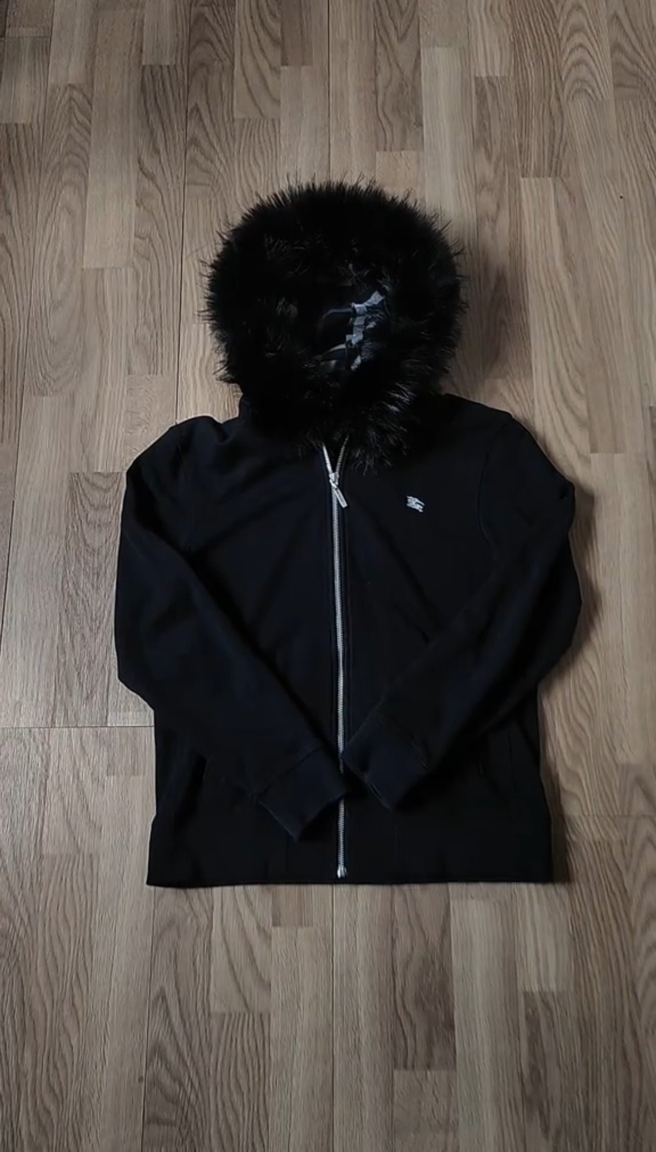 Fur Zip Up Hoodie